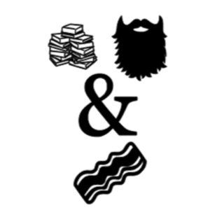 Books Beards and Bacon Decal